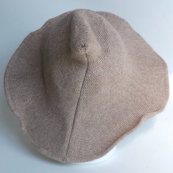 Khaki Conical Witch Hat Knit Professor Sprout costume hat Idea Halloween Dressup - Picture 4 of 7